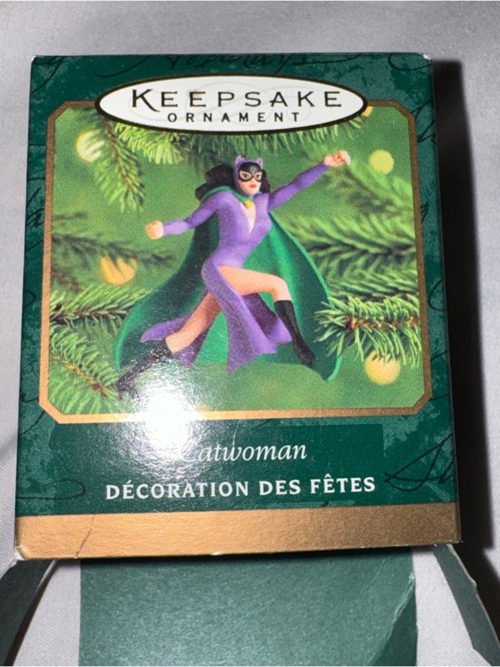 Keepsake Ornament Catwoman Holiday Ornament - Purple & Green